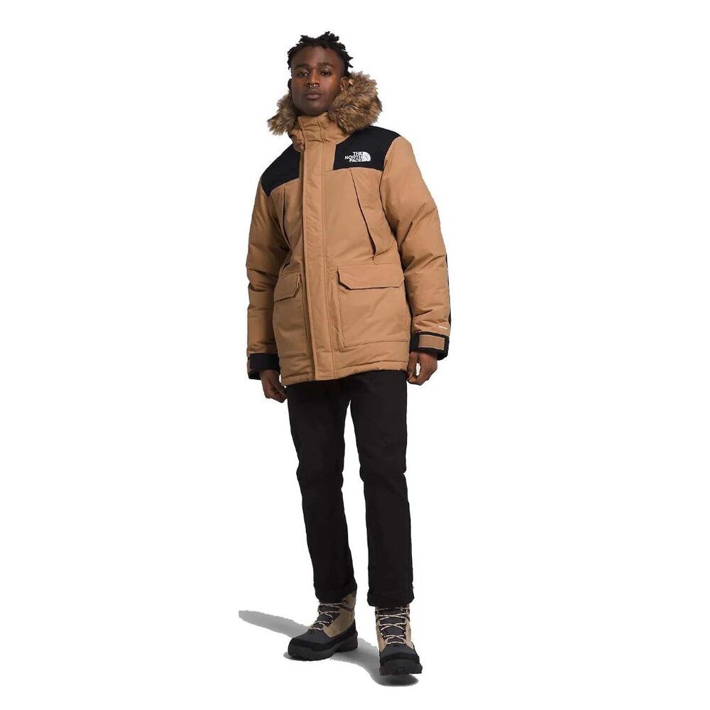 New NWT The North Face Men's Parka Coat McMurdo Down Parka, Size Men's XXL Tan